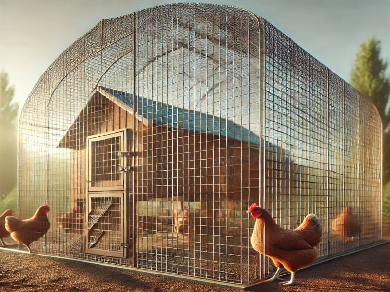 protéger les poules dans le jardin