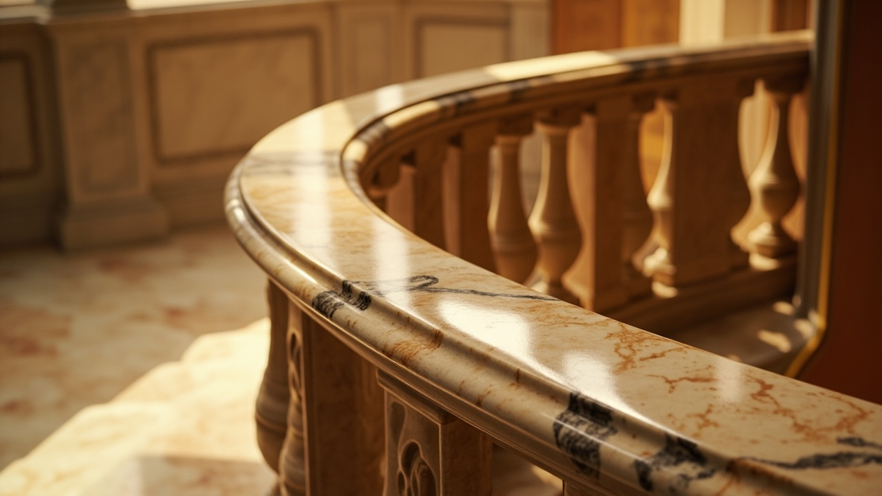 Escalier en bois massif avec rampe en fer forgé  
Escalier design en pierre et bois avec éclairage
