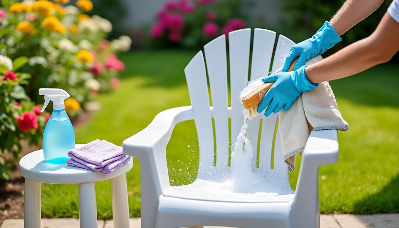 découvrez nos astuces efficaces pour nettoyer un salon de jardin en plastique blanc et lui redonner tout son éclat facilement.